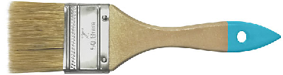 Кисть флейцевая, натур. cветлая щетина, деревянная ручка 2'' (50 мм)