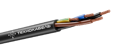 Провод соединительный ПВС 4х2,5(3х2,5+1х2,5)Ч (100 м) ТРТС