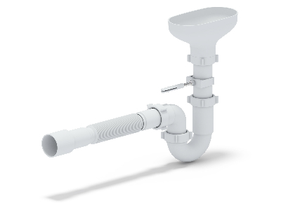 Сифон для мойки АНИ 1 1/2'X40 прямоточный с разрывом струи с гибкой трубой 40х40/50