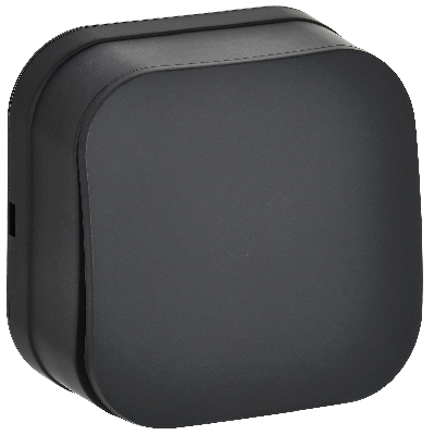 GLORY Выключатель 1-клавишный для открытой установки 10А ВС20-1-0-ХЧм черный матовый IEK