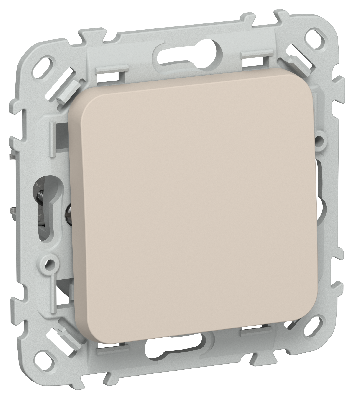 FLITE Выключатель 1-клавишный 10А ВС11-1-0-ФлЛ льняной IEK