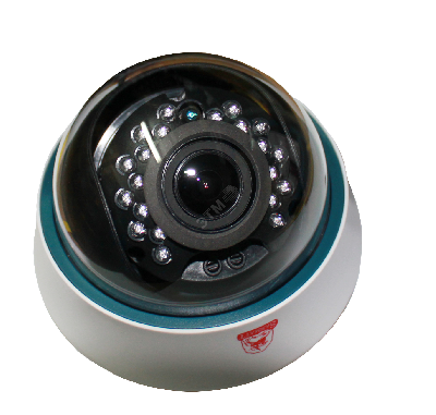 Видеокамера AHD/TVI/CVI/CVBS 1Мп купольная с ИК-подсветкой до 20м (2.8-12мм)