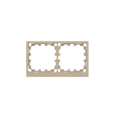 Рамка на 2 поста, KANT, ванильный марципан