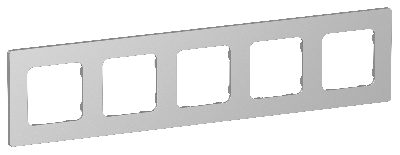 FLITE CLASSIC Рамка 5-местная РУ-5-К-ФлА алюминий IEK