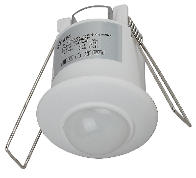 Датчик движения белый, мощность 1200 Вт, 360 градусов, 6М,IP20 MD 019