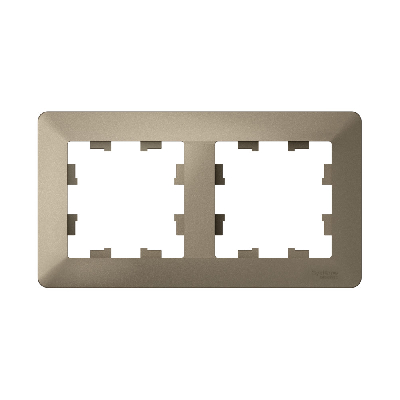 ATLASDESIGN AIR 2-постовая РАМКА, ШАМПАНЬ/дымчатый черный