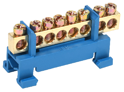 Шина N ноль на DIN-изоляторах тип Стойка ШНИ-6х9-8-С-С