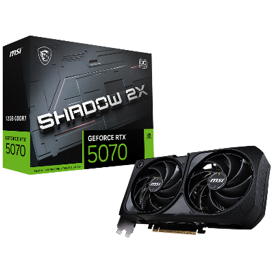 Видеокарта RTX5070 SHADOW 2X OC, 2FAN RTL, 12ГБ, GDDR7, PCI-Express 5.0