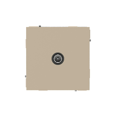 Розетка TV оконечная, KANT, ванильный марципан