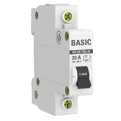 Выключатель нагрузки 1P 20А ВН-29 Basic