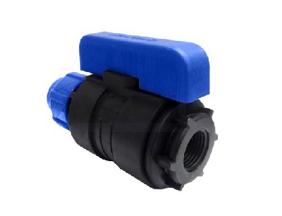 Кран шар компресс ПНД цанга ВВ 25х1/2