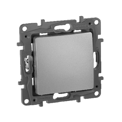 Выключатель одноклавишный, автоматические клеммы 10 AX 250В, алюминий