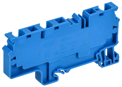 ARMAFIX Клемма пружинная CX6-3 BU 6мм2 трехконтактная синяя IEK