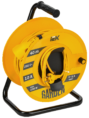 Катушка GARDEN УК40 1 место 2 P 2х1,0 мм 2.40 м