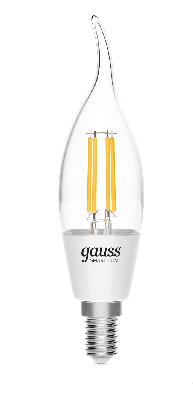 Лампа светодиодная умная 4.5 Вт 495 лм 2000-6500К AC 220-240В E14 свеча на ветру Управление по Wi-Fi, изменение цветовой температуры и диммирование Smart Home Gauss
