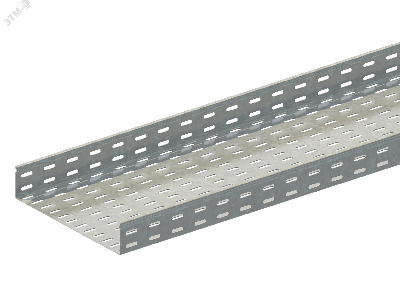 Лоток прямой замковый перфорированный ЛМс-ПЗ 300х100-1,5ц УТ2,5 (L=2000мм)