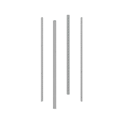 Стойки вертикальные, для шкафов CQE N высотой 1400 мм, 4 шт. RAL7035