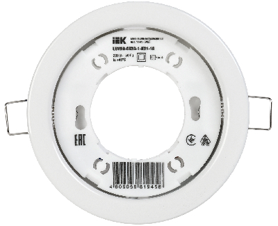 LIGHTING Светильник 4114 встраиваемый под лампу GX53 белый (10шт/упак) IEK