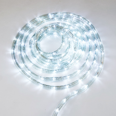 Гирлянда светодиодная Дюралайт 8м ULD-D50 8M/С08 IP44 WHITE С контроллером Белый свет Провод белый