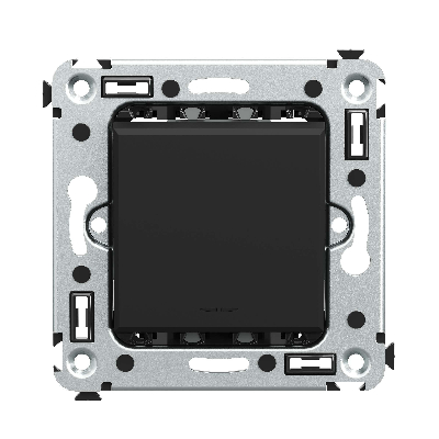 Avanti Переключатель одноклавишный в стену, , Черный матовый