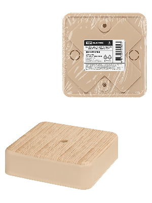 Коробка распаячная КР 75х75х20 ОП сосна IP40, инд. штрихкод