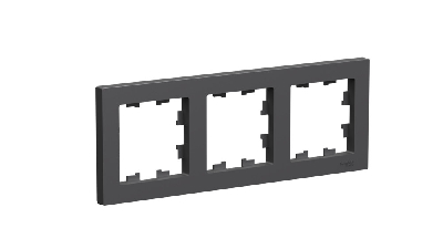 ATLASDESIGN 3-постовая РАМКА, универсальная, БАЗАЛЬТ