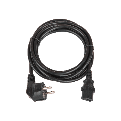 Кабель питания евровилка с заземлением 10А 3м