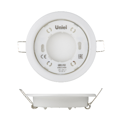 Светильник ультратонкий встраиваемый в составе    набора из 10 шт. корпус белый