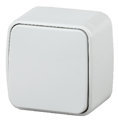 Выключатель, 10A-250В, ОУ, Polo, белый,3-101-01