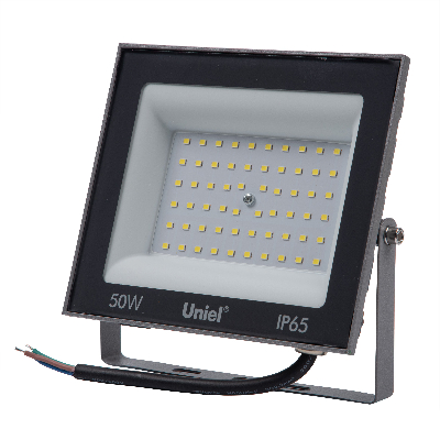 Прожектор светодиодный 50 ВтДневной свет 6500K серый корпус ULF-F23-50W/6500K IP65 160-240V GREY