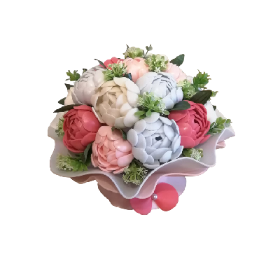 Светильник Букет Аромат нежности ULW-R07 T/3000K/150F/A со сменной лампой(в/к) E27 теплый (3000K) Плафон D150мм матовый Белое основание