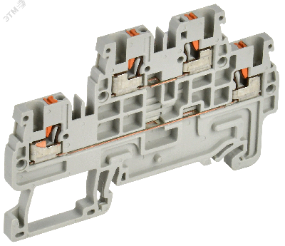 Колодка клеммная CP-ML 2 ур. 1,5мм2 серая IEK