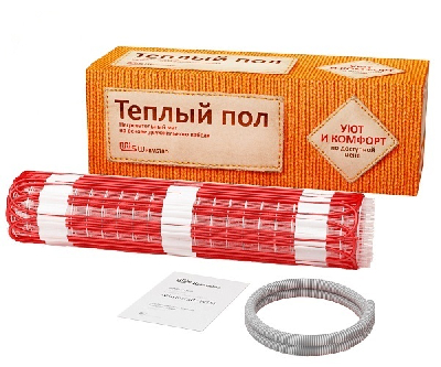 Мат нагревательный для электрического теплого пола Warmstad WSM 1.5 кв.м 220 Вт