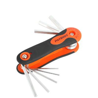 Набор ключей  SKH-8F, шестигранные складные, 2-2.5-3-4-5-6-7-8мм, CRV, 8-в-2