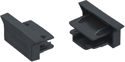 Заглушка пластиковая черная для шинопровода NLT-C-1L-AS2-BL-E