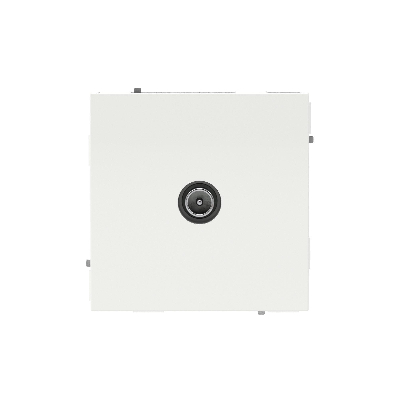 Розетка TV проходная, KANT, белая магнолия