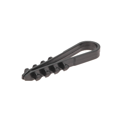 Дюбель-хомут нейлоновый 5-10 мм, круглый, черный (100 шт/уп)