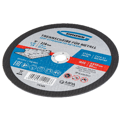 Круг отрезной по металлу, 230x1,8x22,2 мм, WA36TBF