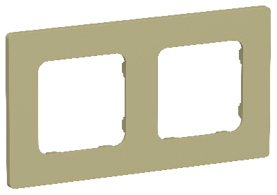 FLITE CLASSIC Рамка 2-местная РУ-2-К-ФлО оливковый IEK