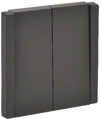 FORTE&PIANO Выключатель 2-клавишный проходной 10А FP307 серый IEK